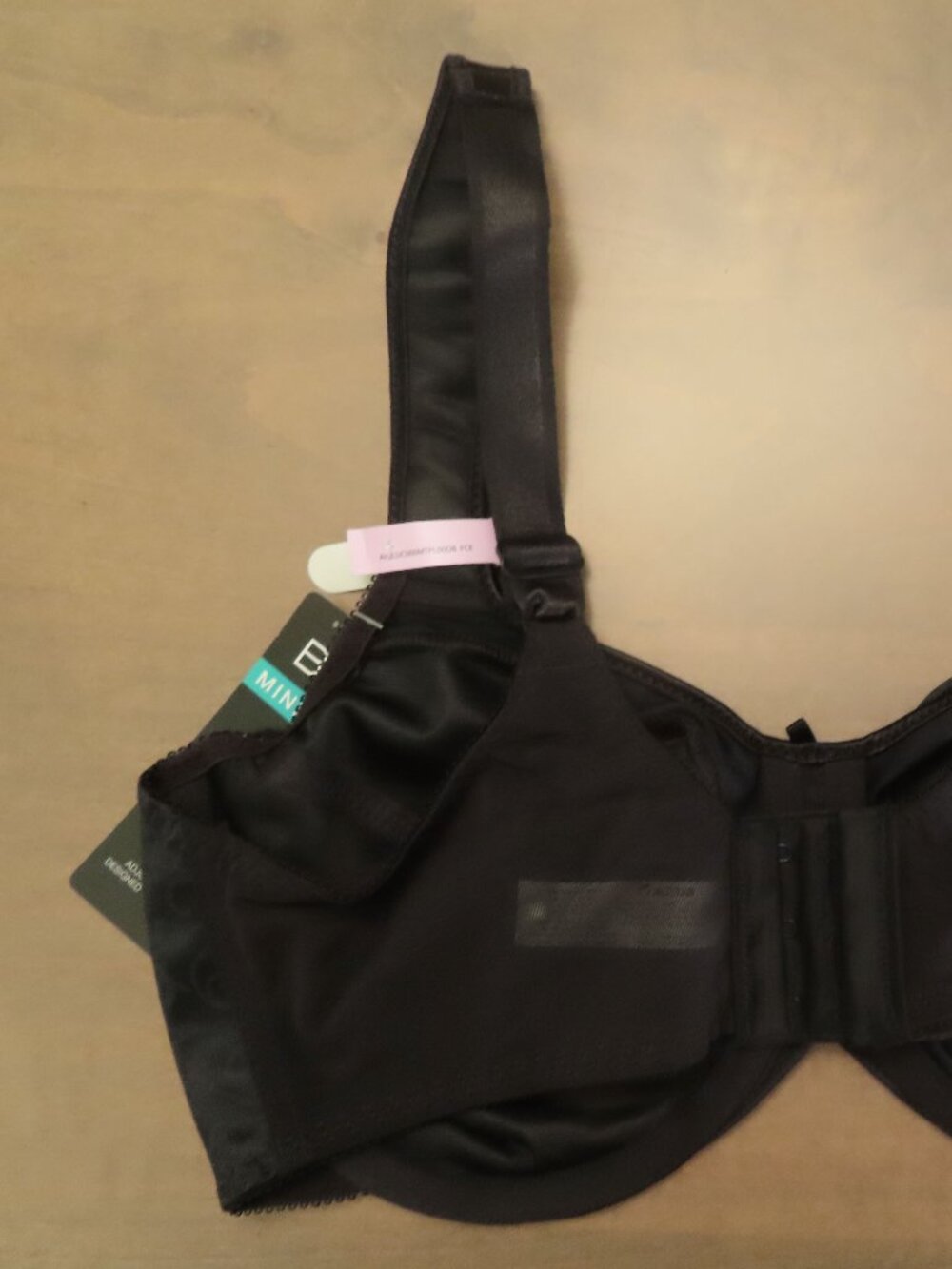 NWT Bali Satin Tracings Minimizer Underwire Bra 34D Black DF3562 - Picture 8 of 9